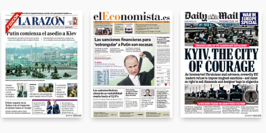 Newspapers in multiple languages