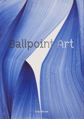 Blue ink art on book cover for Ballpoint Art
