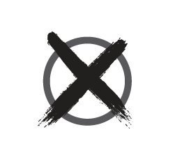 icon- Levy web icons - circle with X in it marking no vote