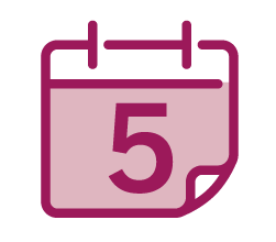 icon_calendar in pink with the number 5