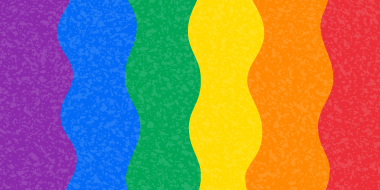Rainbow pattern of colors 