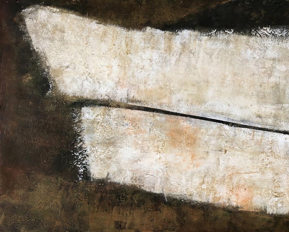 walshkevin_suenosdelseco-cw.jpg An abstract painting in shades of brown.